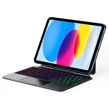 Dux Ducis MK serijos dėklas su klaviatūra iPad 10" (2022) ir iPad 11" (2025), juodas
