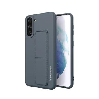 Wozinsky Kickstand Case dėklas su stovu telefonui Samsung Galaxy S21+ 5G, tamsiai mėlynas