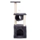Petsi Cat Tree Condo with Scratching Posts, 94 cm Multi-Level Activity Tower, gray