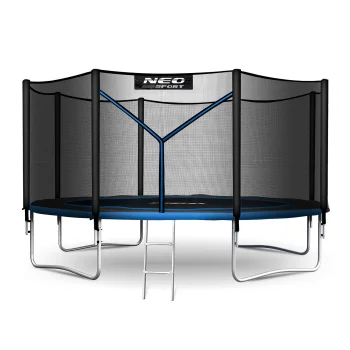Neo-Sport batutas 404 cm (13 ft) su išoriniu tinklu ir kopėtėlėmis