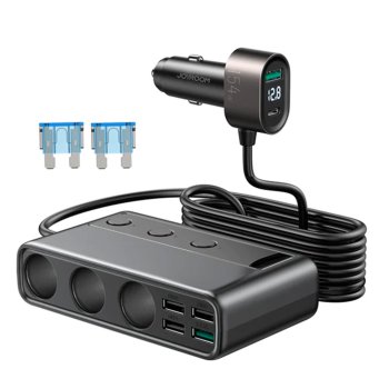 Joyroom JR-CL06 9-in-1 automobilinis įkroviklis ir šakotuvas 154W, juodas
