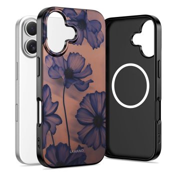 Tech-Protect Lamano MagSafe Phone Case Cover iPhone 17 - brown-purple