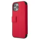 Apple iPhone 12 Pro Max 6.7\" US Polo Embroidery Collection Book Case Cover (USFLBKP12LPUGFLRE), Red