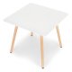Modernhome KJSDT-01 kvadratinis virtuvės stalas 80x80 cm, matinė balta