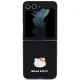 Dėklas Samsung Galaxy Z Flip 5 Case Metal Logo Kitty Head, juodas