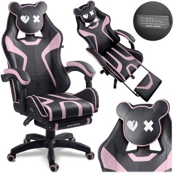 Ergonominė žaidimų kėdė su pakoju Sofotel Specter 145507, juoda