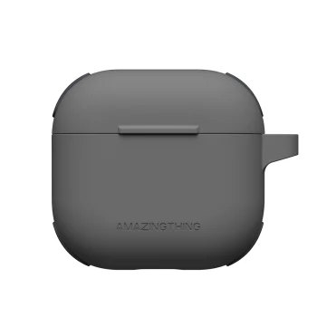 Apsauginis dėklas AmazingThing Omni ausinėms Apple AirPods 4, juodas