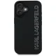 Karl Lagerfeld HC 3D Rubber Elongated Glitter iPhone 16 dėklas, juodas