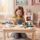 Vaikų virtuvės reikmenų ir maisto rinkinys Kruzzel 26330, 32 dalys