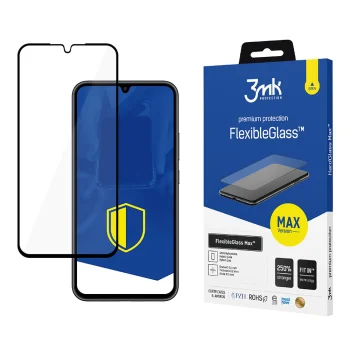 3mk FlexibleGlass Max Hybrid Glass for Samsung Galaxy A34 5G, Black