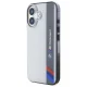 BMW iPhone 16 Plus dėklas Motorsport IML Vertical Stripe, pilkas