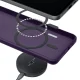 Telefono dėklas 3mk Smoke MagCase telefonui iPhone 16, MagSafe, pusiau permatomas violetinis