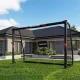 Futbolo vartai su tinklu Movepro 147498, 240x160x85 cm