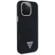 Guess Denim Triangle Logo MagSafe dėklas iPhone 16 Pro telefonui, juodas