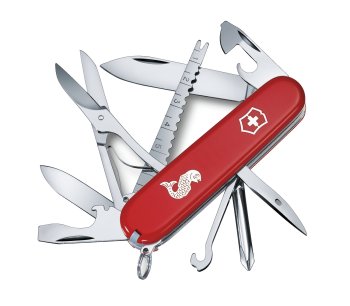 Victorinox Fisherman lenktinis peilis žvejams, raudonas