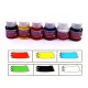 Ikonka audinių dažų rinkinys (6 x 25 ml) su teptuku ir palete