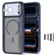 Tech-Protect MagPrime MagSafe CC dėklas iPhone 18 Pro / 17 Pro, matinis tamsiai mėlynas