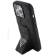Guess dėklas iPhone 15 Pro Max telefonui Grip Stand 4G Triangle Strass, juodas