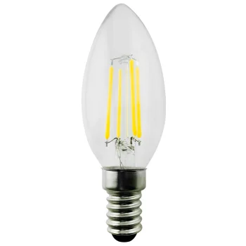 Maclean LED Filament Bulb E14 4W 3000K Warm White C35