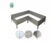 Raised Garden Bed Klasika Garden L-Shape, Galvanized, 150x150 cm