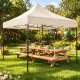 Greitai pastatoma sodo palapinė MultiGarden 145579, 3x3m, smėlio spalvos