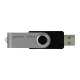 Goodram UTS2 128GB USB 2.0 atmintinė, juoda