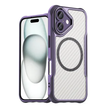 Leading Series MagSafe TPU Case for iPhone 16 Plus, Purple