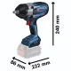 Akumuliatorinis smūginis veržliasukis Bosch GDS 18V-1000 Professional 1/2\" 18V