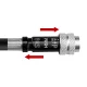 Dviračio rankinė pompa Rockbros SMART-B 150 PSI Presta ir Schrader vožtuvams, juoda