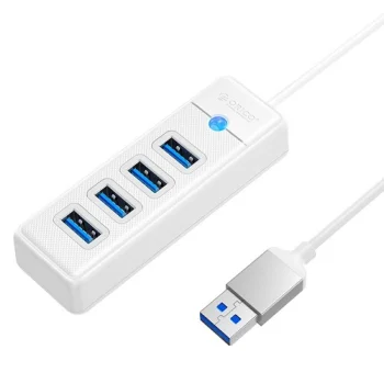 Orico PW4U-U3 4-portų USB 3.0 šakotuvas, baltas