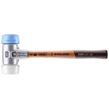 Halder SIMPLEX minkštas plaktukas 50 mm TPE-soft / Superplastik su medine rankena