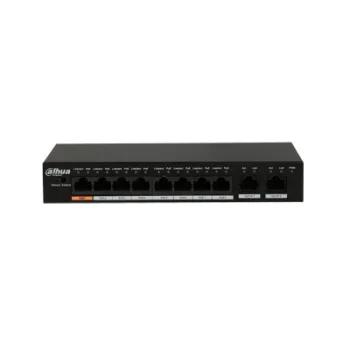 PoE šakotuvas PFS3010-8ET-96, 8 PoE prievadai, 2 Gigabit Uplink, 96W
