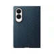 Samsung Carbon Magnet Case dėklas telefonui Galaxy Z Fold 8 su MagSafe ir 2 plėvelėmis, tamsiai mėlynas