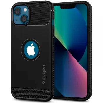 Apple iPhone 13 6.1'' Spigen Rugged Armor Case Cover, Black