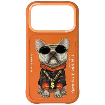 Nimmy Glasses Cool Dog Case for iPhone 17 Pro - Orange