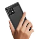 Carbon Case Silicone Case for Motorola Edge 40 Pro, Black