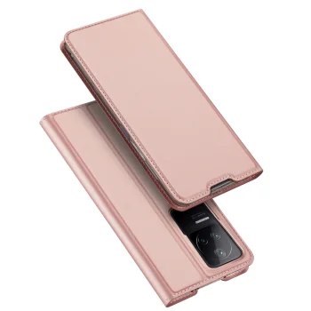 Atverčiamasis dėklas Dux Ducis Skin Pro, Xiaomi Poco F4 5G, rožinis