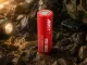 18650 Li-Ion įkraunama baterija 3800mAh 4.2V, 1 vnt., raudona