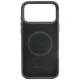 Audi R8 Genuine Leather MagSafe dėklas telefonui iPhone 18 Pro Max / 17 Pro Max, juodas/raudonas