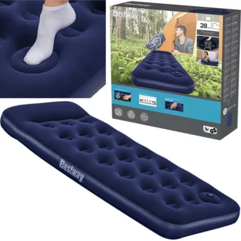 Pripučiamas čiužinys Bestway 67223 su kojine pompa, 185x76x22 cm, tamsiai mėlynas