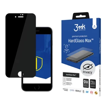 3mk HardGlass Max Privacy apsauginis stiklas, skirtas iPhone 8