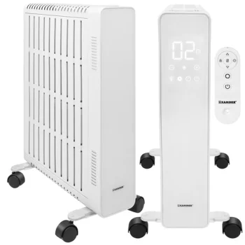 Tepalinis radiatorius Kaminer Arvell 2500W, 11 sekcijų, WiFi, baltas