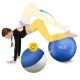 4FIZJO Reh Ball gimnastikos ir reabilitacijos kamuolys 75 cm su pompa, mėlynas