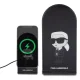 Karl Lagerfeld Ikonik MagSafe 15W sulankstomas belaidis įkroviklis 2-in-1, juodas