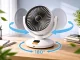 Wireless Oscillating Desk Fan with Timer and 6 Speeds, White