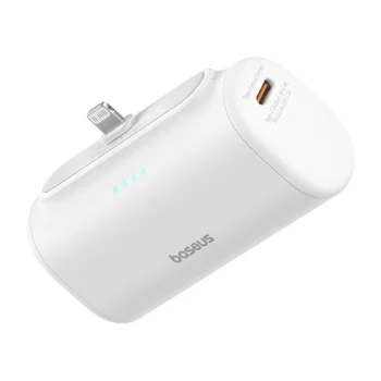 Išorinė baterija Baseus Compact IP 5000mAh 20W, balta