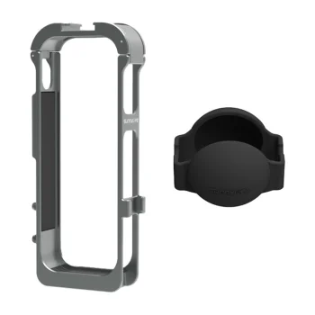 Sunnylife metalinis magnetinis rėmelis su silikoniniu objektyvo dangteliu Insta360 X5 X5-BK012