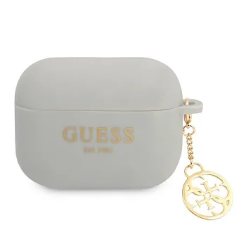 Guess GUAPLSC4EG Silicone Charm 4G Collection AirPods Pro Case, Grey