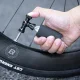 Rockbros CO₂ dviračio pompa, aliumininė galvutė, Presta ir Schrader, juoda