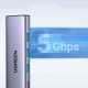 Ugreen CM511 5-in-1 USB-C Hub - HDMI, 3x USB 3.0, PD - Gray